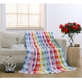 thumbnail image 2 of Way to Celebrate Josephine Plaid Throw, 50x60 inches, 100% Polyester, 2 of 6