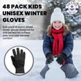 thumbnail image 2 of Yacht & Smith Kids Gloves & Mittens in Bulk, Winter Striped Children Age 3-8, 2 of 6