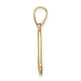 thumbnail image 2 of 14k Yellow Gold Cursive Letter M Pendant for Women, Polished Script Initial Charm, Elegant Monogram Necklace Jewelry, 2 of 6