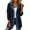 Black, variant on Women Denim Patchwork Jacket Long Sleeve Button Cardigan Jackets Denim Corduroy Patchwork Jackets for Women