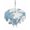 White Blue, variant on Outdoor Table Cloth with Umbrella Hole and Zipper, Coastal Starfish Waterproof Round Tablecloth 54 Inch, 0cean Nautical Coral Seagrass Nature Washable Table Cover for Outside Party Patio Picnic