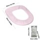 thumbnail image 2 of Fdgsdf - Funda desechable para asiento de inodoro portátil, no tejida, ideal para viajes, hoteles, aviones, baños públicos, embalaje individual., 2 of 5