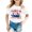 White, variant on Girls Tshirts Will Be Letter Print Short Sleeve Round Neck Top Girls' Tops Yellow 10-11 Years