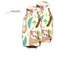 thumbnail image 4 of LAKIMCT Cute Cartoon Sloth Car Seat Covers Vehicle Front Seat Covers Universal Fit Seat Protector, 4 of 9