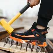 ORISTACO Steel Toe Work Safety Sneakers 0296 Orange 50