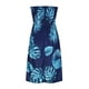 thumbnail image 5 of ICHUANYI Clearance Women's Bohemian Style Strapless Elastic Band Dress Dresses Sleeveless Floral Print Dress(Dark Blue, XXL) ICHUANYI WER2023080710813, 5 of 8