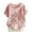 Pink, variant on Puntoco Women tops for Summer Womens Summer Short Sleeves Tops Casual Cotton Linen Crew Neck Blouses Solid Color Tshirt Top Pink 4(S)