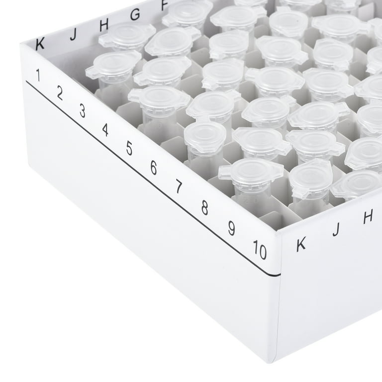 Unique Bargains Centrifuge Tube Storage Box, 100-Well