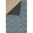 thumbnail image 3 of EORC Blue Hand-Tufted Wool Contemporary Spring Rug, 7'6 x 9'6, 3 of 4