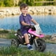 6V Enfants Rouler sur la Batterie de Moto Alimenté 3 Roues Vélo Jouet Électrique Rose – image 3 sur 10