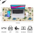 thumbnail image 5 of Long Mouse Pads for Desk,Dinosaur and BE WILD Pattern Desk Mats on Top Of Desks, Desk Mouse Pad Extra Large with 3mm Non-Slip Base and Stitched Edge for Gaming,Office,Work,Home 35.4"x15.7", 5 of 6