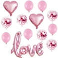 thumbnail image 1 of TIMIFIS Ballons « Je t'Aime » et Ensemble de Ballons Cœur Décoration de Fleurs de Mariage Ballons Cœur Rouges pour Décorations de Fête de la Saint-Valentin, 1 of 1
