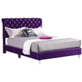 thumbnail image 2 of Home Bedroom Furniture Maxx Purple Tufted Upholstered Full Panel Bed, 2 of 3