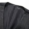 thumbnail image 4 of VSSSJ Men's Classic Vest Regular Fit Solid Color Double-breasted Sleeveless V-Neck Jackets Vintage Style Basic Outwear with Pocket Dark Gray XL, 4 of 9