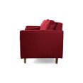 thumbnail image 4 of Sofá 3 Plazas De Lino Rojo Modelo Fallon, 4 of 7