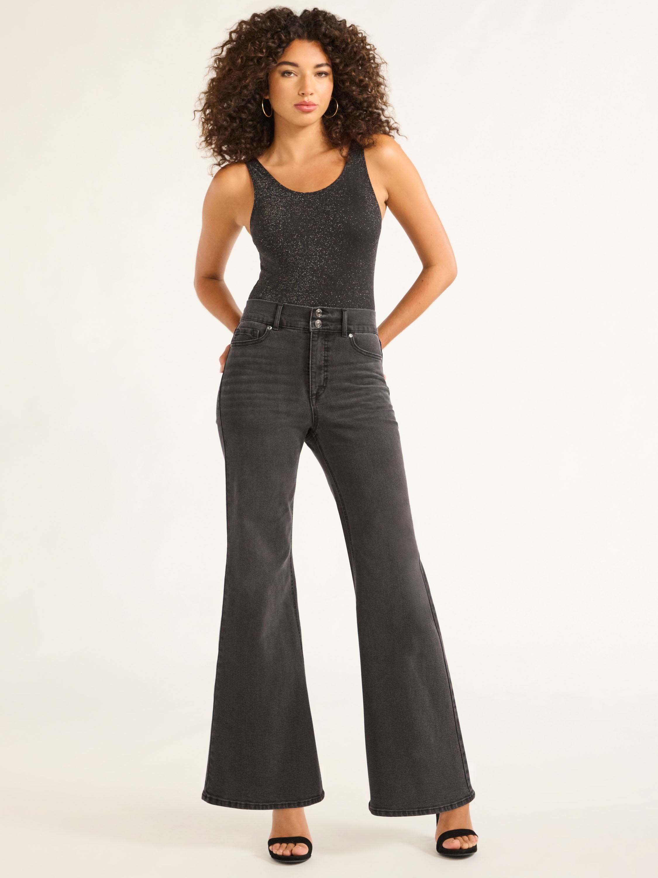 Sofia Jeans Women's Margot Wide Leg High Rise Jeans, 30.5\