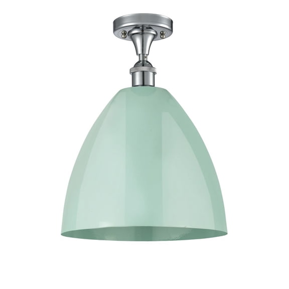 Innovations Lighting - Plymouth Dome - 1 Light Semi-Flush Mount In Industrial