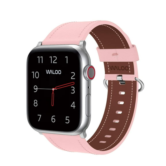 Waloo Classic Leather Band for Apple Watch - All Series, Genuine Leather