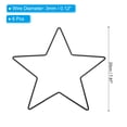 thumbnail image 2 of Unique Bargains 7.9' Length Star Dream Catcher Rings, 6 Pcs Metal Macrame Wreath Floral Ring Hoop, Black, 2 of 6
