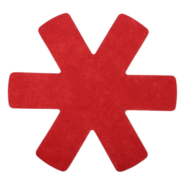 Protectores de ollas y sartenes para apilar, paquete de 3, protectores de sartén de fieltro de 380mm, rojo