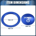 thumbnail image 5 of Unique Bargains 1 Set Engine Start Stop Button Cover Stop Start Switch Sticker for Toyota Aluminum Alloy Blue, 5 of 6