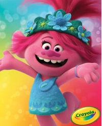 Crayola Trolls Neon Create & Color Art Set, over 70 Pieces, Gift for Kids