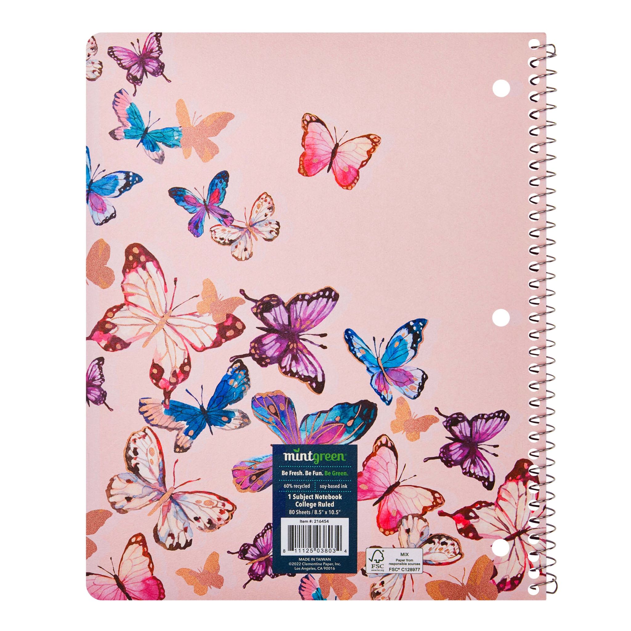 Mintgreen Bundle with 3-Ring Binder, 1-Subject Notebook, Composition ...