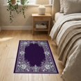 thumbnail image 3 of ODIKA Horror Bat Victorian Medallion With Ornate Gothic Filigree Accents for Entryway, Kitchen, Laundry Room, Stain Resistant Thin Throw, 3 of 7