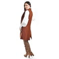 thumbnail image 3 of Chaleco Largo Roman Fashion Juvenil Naranja Oscuro M, 3 of 6
