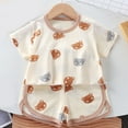 thumbnail image 2 of WRKEKC Summer Outfits for Girls, Baby Girl Outfits, Children's Short Sleeve Set Baby's Summer T-shirt Two-piece Set Sports and Casual Clothes, 2 of 3