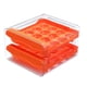 thumbnail image 5 of Caja de Almacenamiento de Huevos para Refrigerador Organizador de Huevos Reutilizable Contenedor para 32 Huevos Bandeja Extraíble para Gabinete Naranja Macarena, 5 of 8