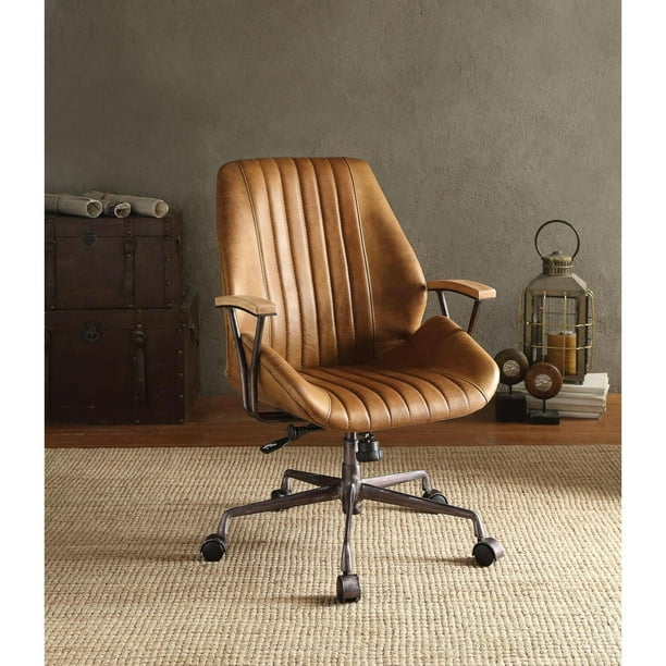 Acme Furniture Hamilton Office Chair, Coffee Leather