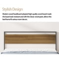 thumbnail image 4 of Ceres Metal Bed, Black with Walnut Wood Headboard&Footboard, Queen,83.1*61.6*40.1 in, 4 of 10