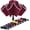 Burgundy, variant on Inverted Umbrella - Large Windproof for Rain & Sun, Compact Reverse With Reflective Stripe, Teflon-Coated for Women Men, Travel Folding With Cover Bag