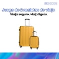 thumbnail image 2 of Check In - Set 2 Maletas de Viaje, Capacidad de 10 kg y 25 kg amarillo Unitalla, 2 of 9