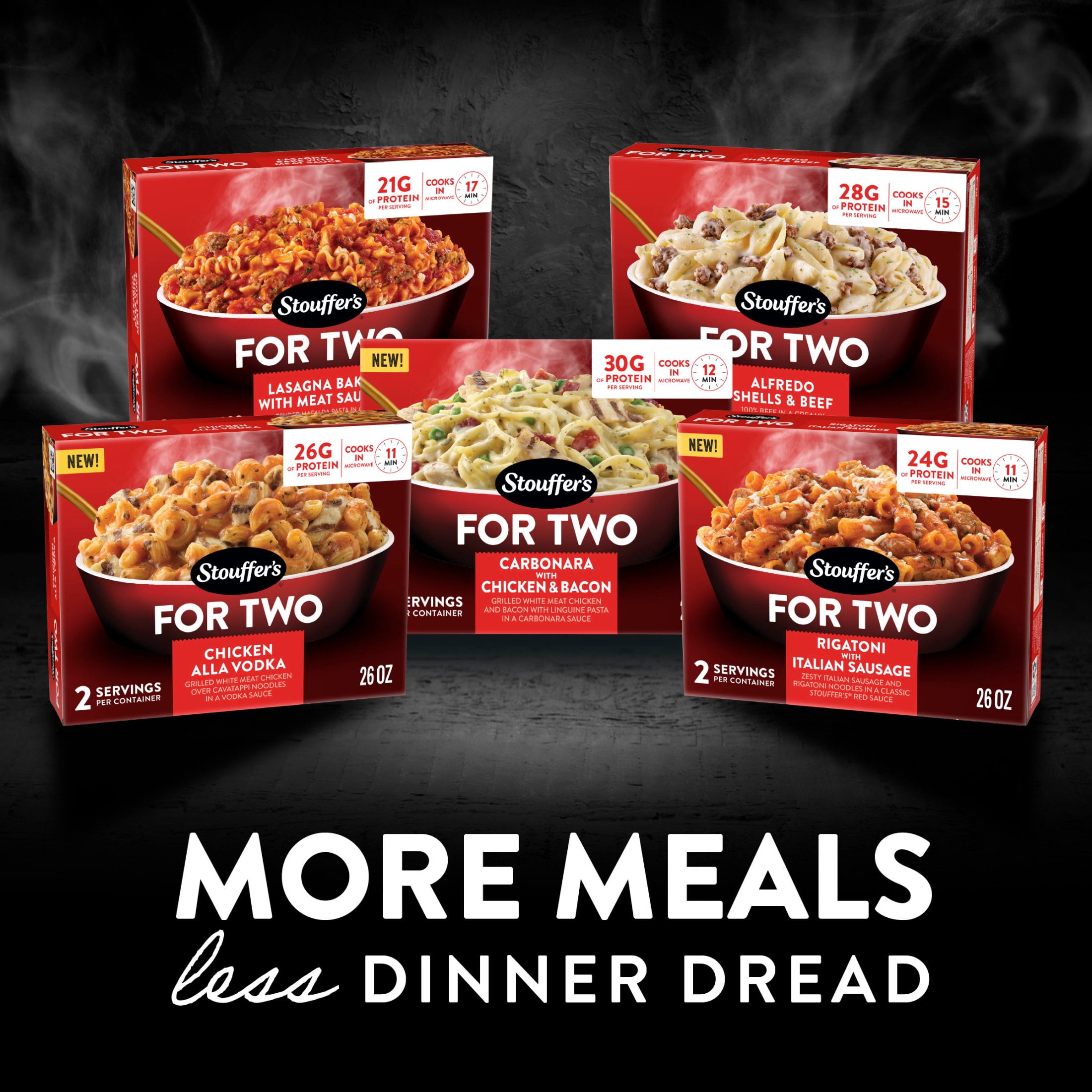 Stouffer's For Two Chicken Alla Vodka, Easy Frozen Meals For Two, Frozen Pasta Dinner 1.625 lb.