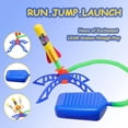 thumbnail image 4 of POINTERTECK Kid Air Rocket Launcher Toy Gift + 6 Foam Rockets for Boy Girl Age 3+, 4 of 8