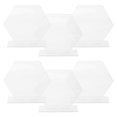 thumbnail image 1 of 6 letreros acrílicos para mesa de fiesta con soporte para exhibición de números de mesa, letrero en blanco, 1 of 6