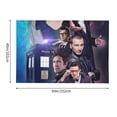 thumbnail image 2 of Doctor Who Tapestry, Anime Wall Poster Art, Wall Tapestry For Bedroom Living Room Dorm Room, Wall Hanging For Festival Party Events Background Photography Backdrop, 60x40 Inch, 2 of 9