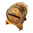 thumbnail image 4 of Caja de madera para tarjetas de boda, para fiestas, sobres, barril de whisky, tarjetero con base para decoración de graduación y cumpleaños., 4 of 8