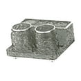 thumbnail image 3 of deevoka Toothbrush Cup Holder Set Bathroom Countertop Organizer Modern Bathroom Cups Grey, 3 of 9