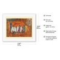 thumbnail image 2 of Abraham and the Three Angels - From an Original Color Painting by Marc Chagall c.1966 - Fine Art Rolled Canvas Print (Unframed) 16in x 20in, 2 of 4