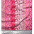 thumbnail image 1 of Soimoi Georgette Viscose Fabric Leaves & Floral Patchwork Print Fabric by The Yard 42 Inch Wide, 1 of 1