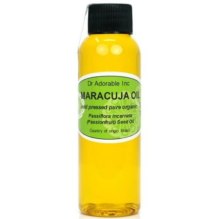Dr. Adorable - 100% Pure Maracuja Seed Oil Organic Cold Pressed Moisturizing (Passionfruit) Oil For Face Skin Hair Anti Aging - 2 oz