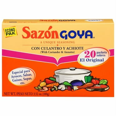 Goya Sazon Coriander & Annatto Seasoning 3.52 oz