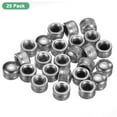 thumbnail image 4 of 25-Pack Threaded Cap Nuts, M6x11mm Screw Caps for Light Fixture, Female Knurled Knob Nut for Ceiling Light Cover Replacement [Chrome Tone], 4 of 7