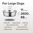 thumbnail image 3 of Cuencos para Perros URBUDDIES Acero Inoxidable Martillado 11 Tazas Paquete de 2, 3 of 7