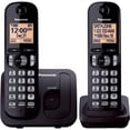 thumbnail image 1 of Teléfono inalámbrico Panasonic KX-TGC202B con pantalla de 1.6 pulgadas y 2 auriculares, 1 of 7