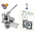 thumbnail image 1 of ChiButtons Kit de Fabrication de Boutons 75 mm (3 Pouces) Presse à Badges - B400 + Moules à Matrice Ronde 75 mm + Ensemble de 100 Composants de Boutons + Coupe-Cercle Ajustable (Argent), 1 of 8