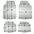 thumbnail image 5 of FH Group Metallic Rubber Silver Car Floor Mats, Universal Fit 4pc Full Set with Air Freshener, 5 of 8